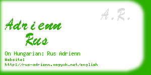 adrienn rus business card